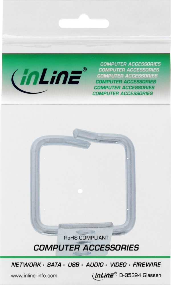 Organizer Triton InLine® Cable bracket, metal, zinc plated, 80x80mm