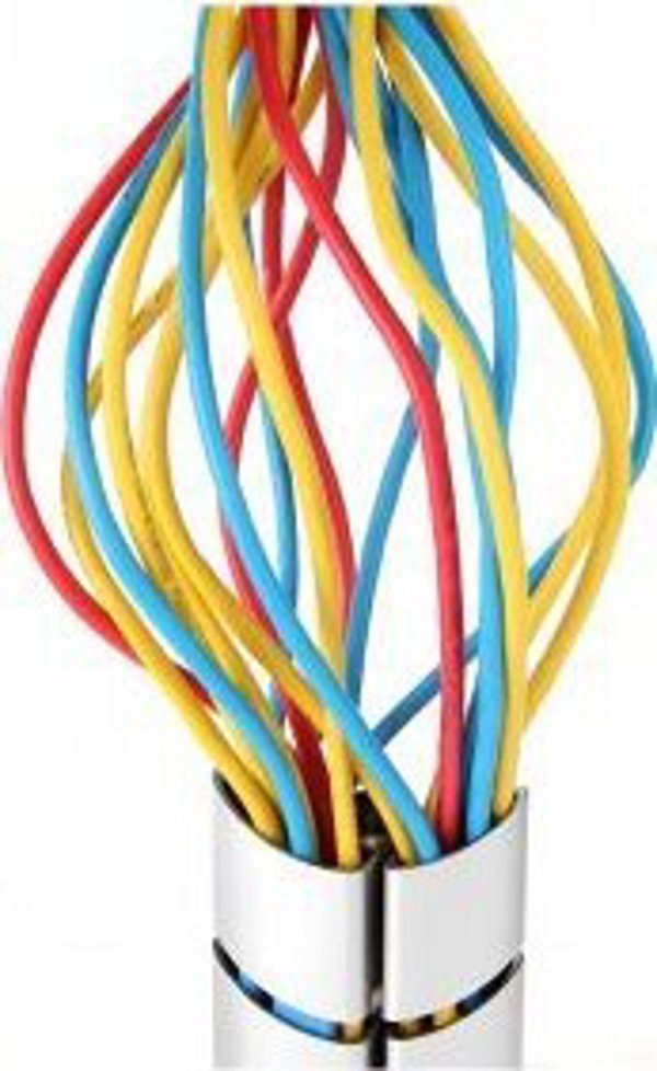 InLine Κανάλι Καλωδίων Γραφείου Flexible, 2 Θαλάμων, 80cm, Ασημί (59997B)