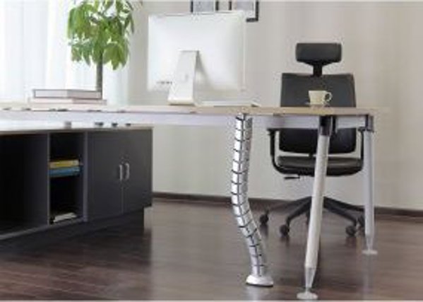 InLine Κανάλι Καλωδίων Γραφείου Flexible, 2 Θαλάμων, 80cm, Ασημί (59997B)