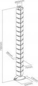 InLine Κανάλι Καλωδίων Γραφείου Flexible, 2 Θαλάμων, 80cm, Ασημί (59997B)