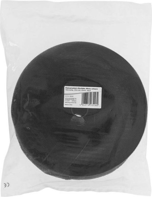 InLine Αυτοκόλλητο Velcro Cable Organizer, Δέστρα Καλωδίων 25mm, Μαύρο, 1τμχ