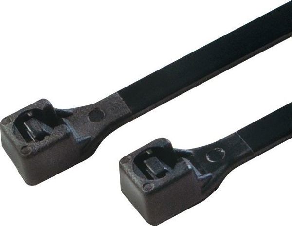 Organizer LogiLink Opaska zaciskowa Czarny 100 sztuk  (KAB0003B)