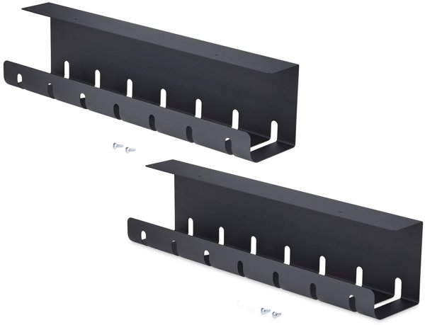 StarTech Κανάλι Οργάνωσης Καλωδίων Γραφείου, Under Desk Cable Tray, 106 cm, Μαύρο Μεταλλικό