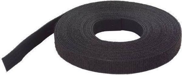 Wolfcraft Ταινία Velcro Οργάνωσης WF3286000, Αυτοκόλλητο Velcro για Τακτοποίηση και Στερέωση, Μαύρο