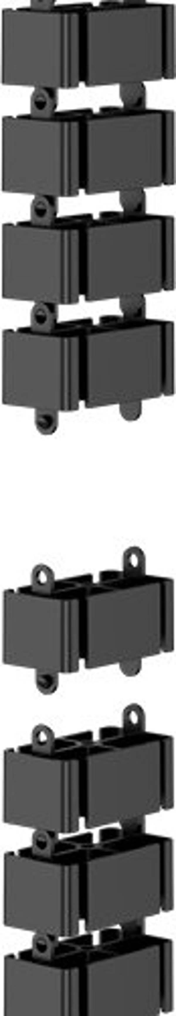 Organizer Fellowes Fellowes Kabelwirbelsäule 128,8x12,9cm magnetisch schwarz