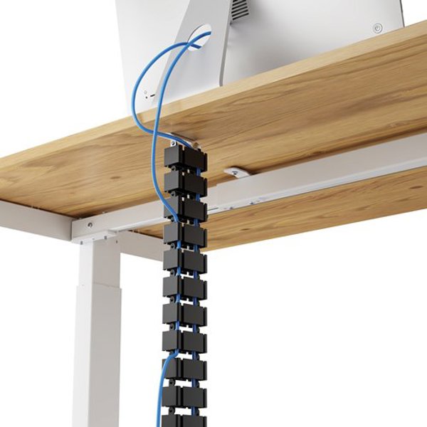 Organizer Fellowes Fellowes Kabelwirbelsäule 128,8x12,9cm magnetisch schwarz
