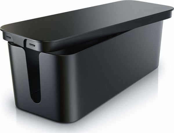 Mozos Cable Box Οργανωτής Καλωδίων - Κουτί Τακτοποίησης Πολύπριζου, Μαύρο (KBO-BK)