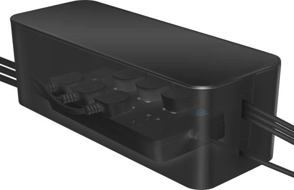 Mozos Cable Box Οργανωτής Καλωδίων - Κουτί Τακτοποίησης Πολύπριζου, Μαύρο (KBO-BK)