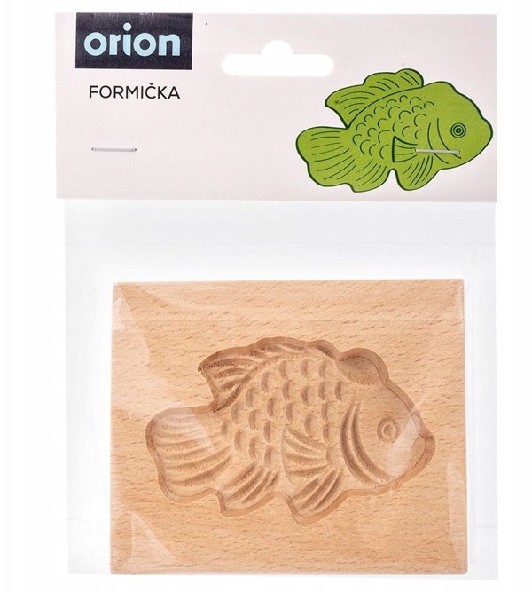 Orion Ξύλινη Φόρμα Για Μπισκότα Ψαράκι, Καλούπι Για Μελόψωμα, Bukowa