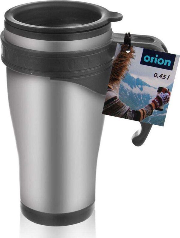 Θερμική Κούπα Orion με Λαβή από Ανοξείδωτο Ατσάλι 0,4L - Ασημί