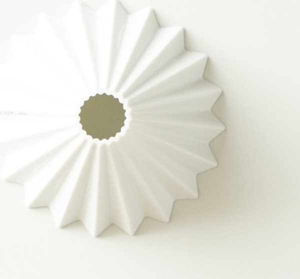 Origami Dripper S White - Κεραμικός Dripper Καφέ για V60, Λευκό