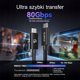 Orico Καλώδιο Thunderbolt 5 USB-C 1,5 m 80Gbps 240W 8K@60Hz Μαύρο