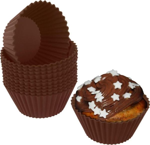 Orion Φόρμα Σιλικόνης Για 12 Μάφιν Και Cupcakes, Αντικολλητική, 32x21cm