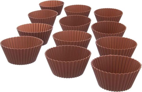 Orion Φόρμα Σιλικόνης Για 12 Μάφιν Και Cupcakes, Αντικολλητική, 32x21cm