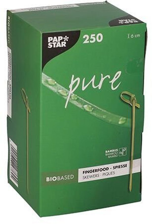 Orion Bagstar Ξυλάκια Μπαμπού KNOT 6 cm, 250 Τεμάχια