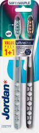 Οδοντόβουρτσα Orkla Jordan Ultralite DUO - μαλακή 1 συσκευασία - 2 τμχ (1+1) - συνδυασμός χρωμάτων 11644521 7046110054482