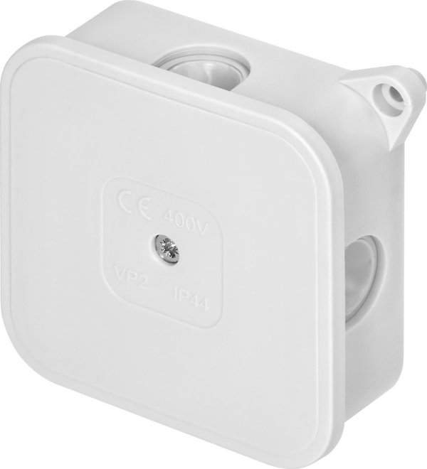 Orno ECO Κουτί Επιφανείας Διακλάδωσης IP44, 400V, 4 Εισόδους, 85x85x35mm, Λευκό, OR-JB-13806/W