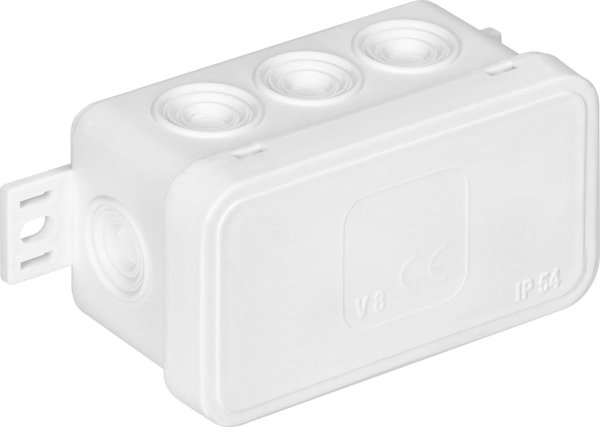 Orno Κουτί Επιφανείας CLICK IP54, 8 Διόδους, 80x45x41mm, Λευκό, OR-JB-13805/W