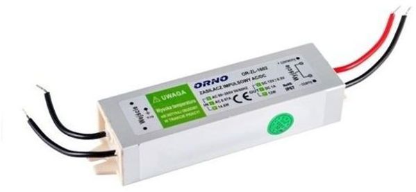 Orno Τροφοδοτικό για φωτισμό LED 90-265V AC/12V DC 12W IP67 (OR-ZL-1602)