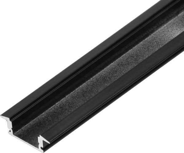 Orno Προφίλ αλουμινίου για ταινίες LED 2000 x 24,5 x 6,85 mm μαύρο