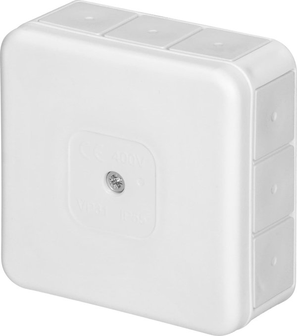 Orno Κουτί Διακλάδωσης Επιφανείας PRO, IP55, 400V, 12 Διόδους, 85x85x37mm, Λευκό, OR-JB-13807/W