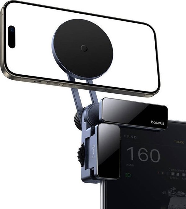 OS-Baseus MaxView Magnetic Car Mount for In-Vehicle Infotainment Screen Space Grey