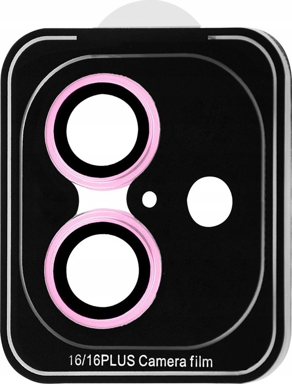 Etumi Προστατευτικό Γυαλί Φακού Κάμερας 9H για iPhone 16 / 16 Plus - Ροζ