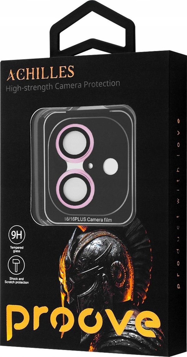 Etumi Προστατευτικό Γυαλί Φακού Κάμερας 9H για iPhone 16 / 16 Plus - Ροζ
