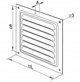 Oslona wentylacyjna ze stali 150x150mm malowana proszkowo biala WM150