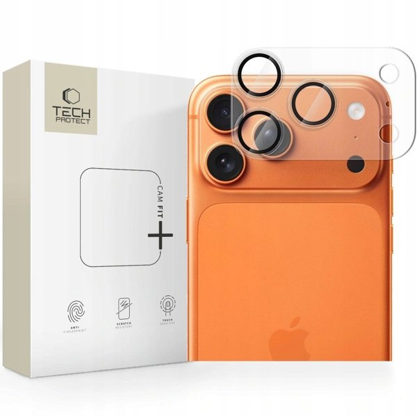Προστασία κάμερας Tech-Protect CamFull Fit+ για iPhone 17 Pro, ματ διαφανές