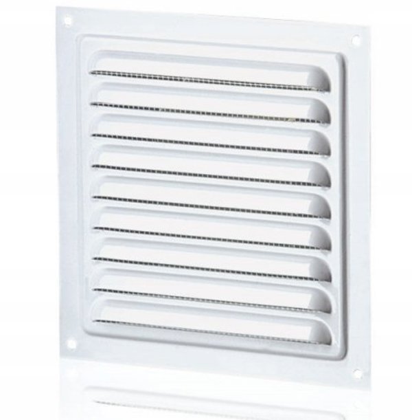 Oslona wentylacyjna ze stali 125x125mm malowana proszkowo brazowa WM125BR