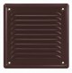 Oslona wentylacyjna ze stali 125x125mm malowana proszkowo brazowa WM125BR