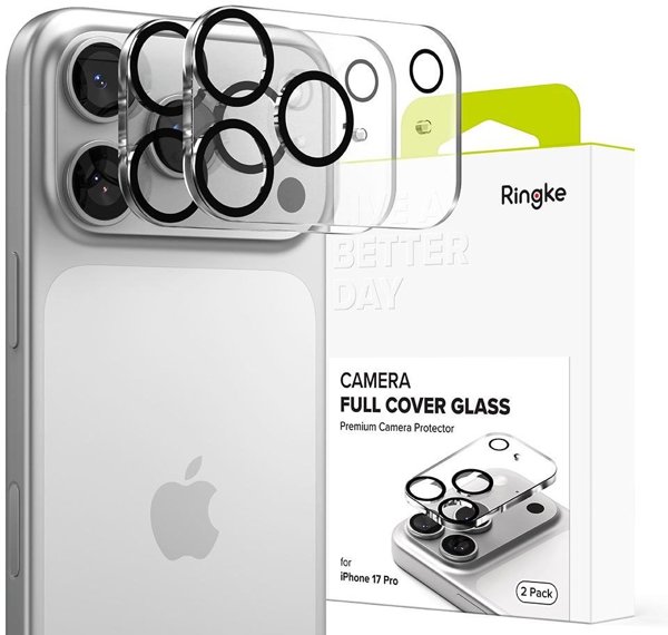 Προστατευτικό Κάμερας RINGKE Camera Full Cover 2-Pack για iPhone 17 Pro Μαύρο