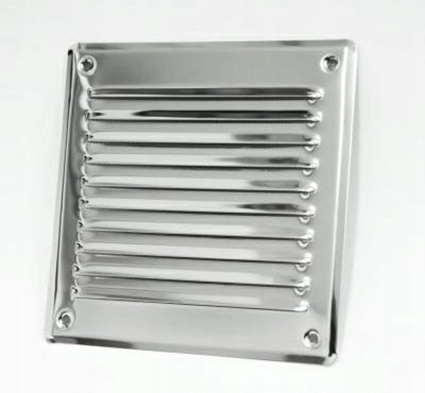 Μεταλλική προστασία αερισμού με δίχτυ 165x230mm χρώμιο WX909CHR