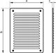 Μεταλλική προστασία αερισμού με δίχτυ 165x230mm χρώμιο WX909CHR