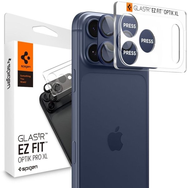Προστατευτικό κάλυμμα κάμερας SPIGEN OPTIK PRO XL GLAS.TR EZ FIT για iPhone 17 Pro Max Μπλε