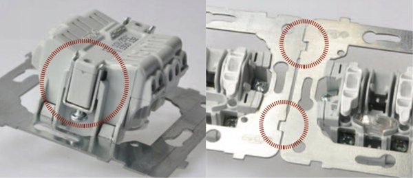 Ospel Διακόπτης ζαλουζίνας Ospel As LP-7GB/m/33 με μηχανική ασφάλιση μαύρο μεταλλικό