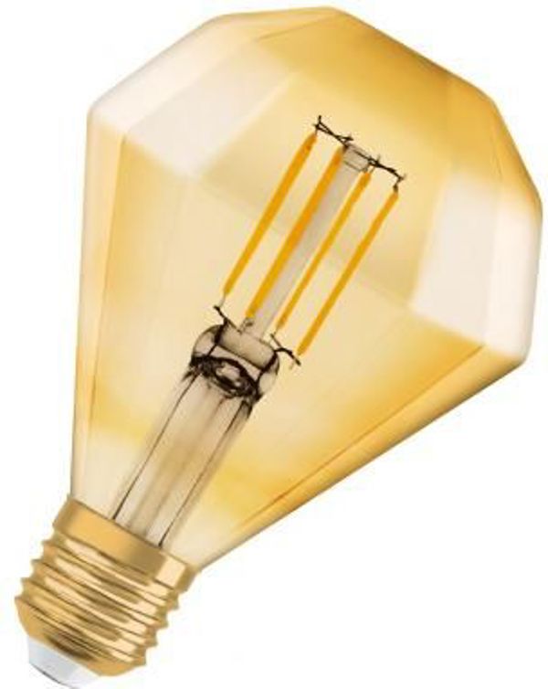Osram Vintage 1906 LED Λάμπα Diamond 4.5W E27 Filament Χρυσό Extra Warm White