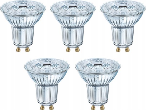 Osram Σετ 5 Λαμπτήρες LED GU10 PAR16 2.6W (35W) 230lm 4000K Ψυχρό Λευκό, 36°