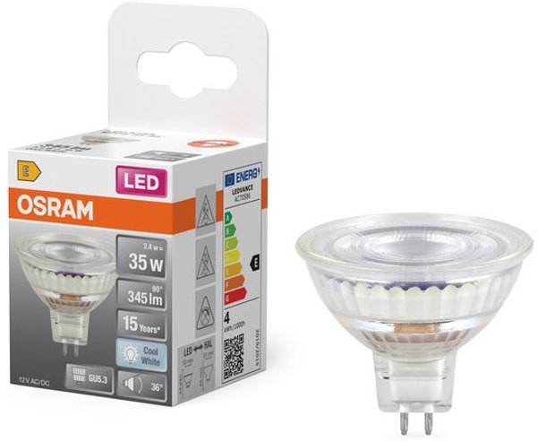 Osram Λάμπα LED GU5.3 3,4W Ψυχρό Λευκό 4000K (4099854458309)