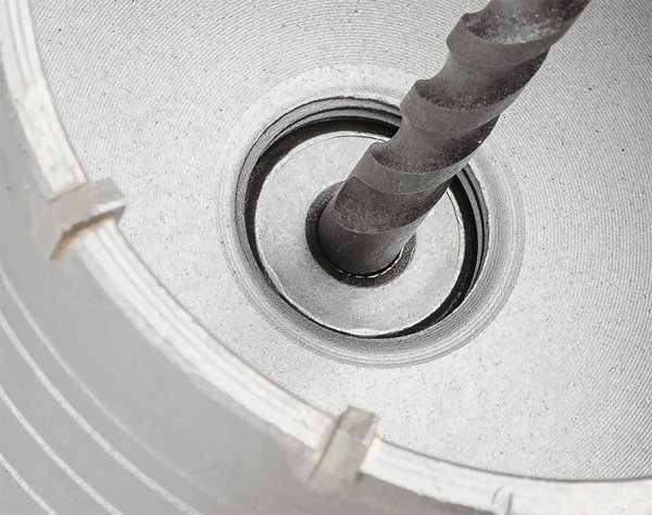Κοπτικό τρυπάνι 65 mm με αντάπτορα HEX και οδηγό τρυπάνι