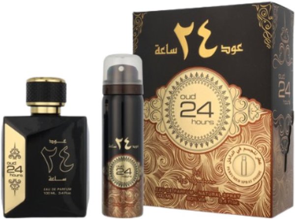 Oud 24 Hours Eau de Parfum 100ml + Deodorant Spray 50ml