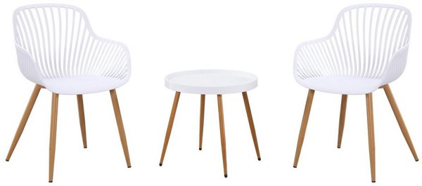 OUTDOOR FURNITURE SET BENNET WHITE