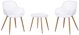 OUTDOOR FURNITURE SET BENNET WHITE