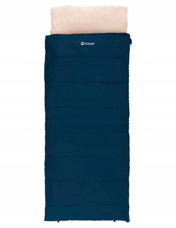 Outwell Contour Lux Συνθετικός Υπνόσακος, Deep Blue, 190 cm, Αριστερό Φερμουάρ