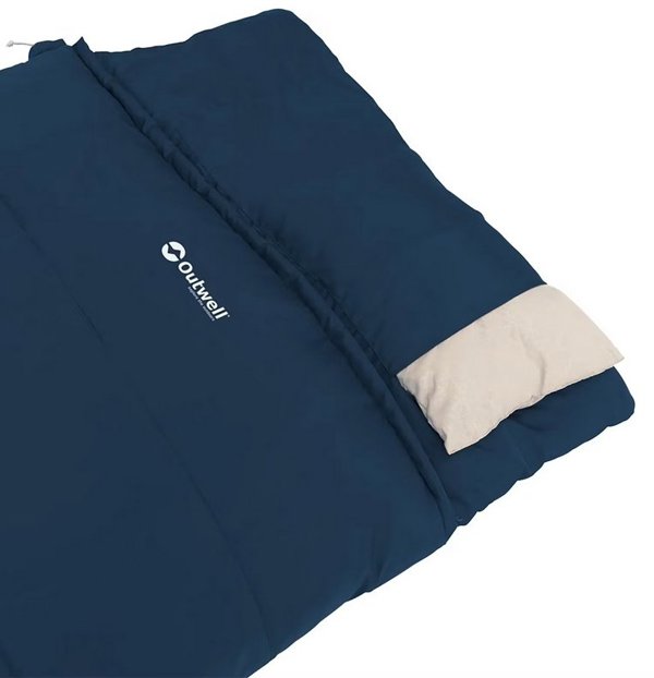 Outwell Contour Lux Συνθετικός Υπνόσακος, Deep Blue, 190 cm, Αριστερό Φερμουάρ