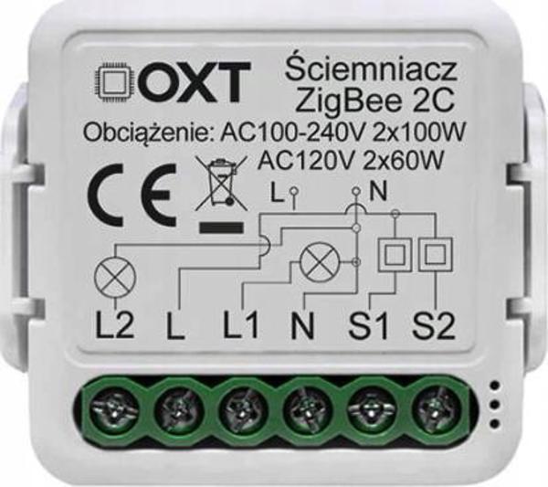 OXT Μονάδα OXT mini dimmer 2 κυκλώματα ZigBee TUYA