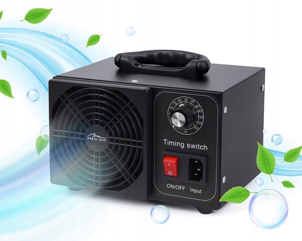 OZONE GENERATOR - Profesionalny ozonator do dezynfekcji i oczyszczania powietrza. kterie i grzyby. Emisja ozonu: 60000 mg/h, TIMER, Moc: 140W. Metalowa obudowa.