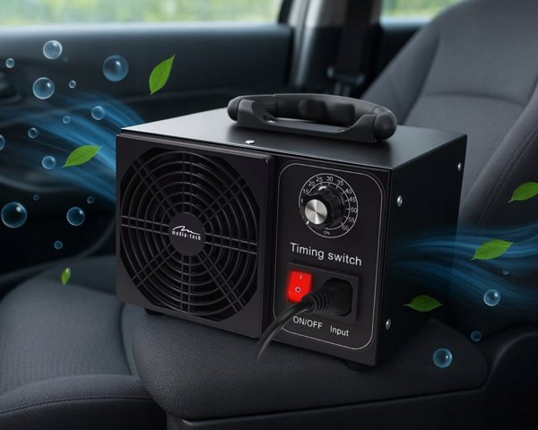 OZONE GENERATOR - Profesionalny ozonator do dezynfekcji i oczyszczania powietrza. kterie i grzyby. Emisja ozonu: 60000 mg/h, TIMER, Moc: 140W. Metalowa obudowa.