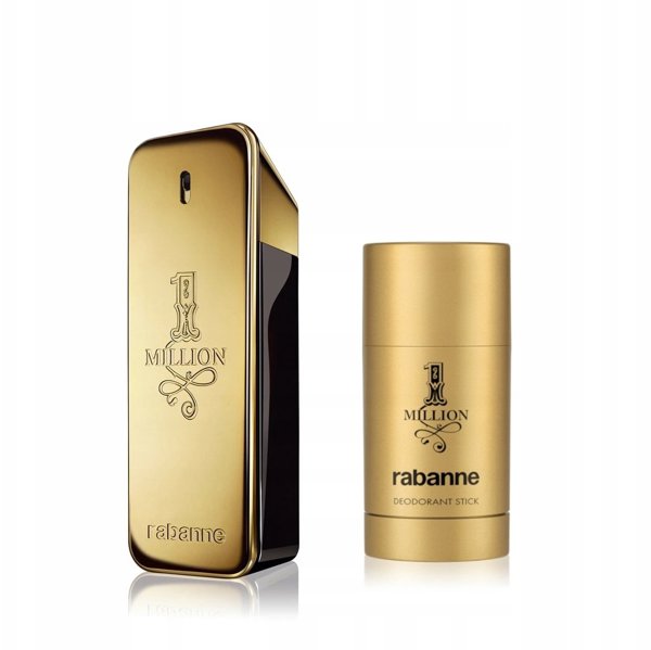 Paco Rabanne Set Paco Rabanne: 1 Million, Eau De Toilette, For Men, 100 ml + 1 Million, Deodorant Stick, For Men, 75 ml For Men